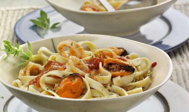 Tallarines a la marinera